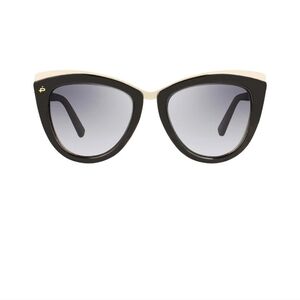 Prive Revaux The Juliette Cat Eye Sunglasses. Black Frames Gold tone Accent.